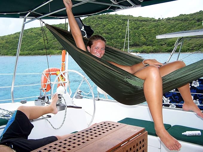 Hammock Bliss Double - Extra Long - Extra Wide - Extra Large - Two Person Double Wide Camping Hammock - Suspension System Included - The Largest Double Hammock On Planet Earth