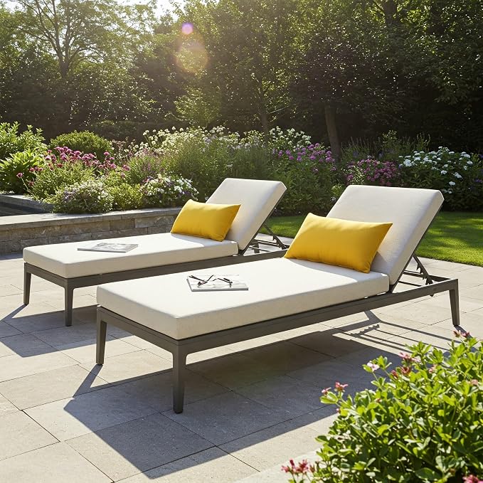 RSH DECOR: Sunbrella Lumbar Throw Pillows Set of 2 | 20" x 12" | Water and Fade-Resistant Performance Fabric | Outdoor Pillow Covers with Down-Alternative Inserts | Canvas Sunflower Yellow