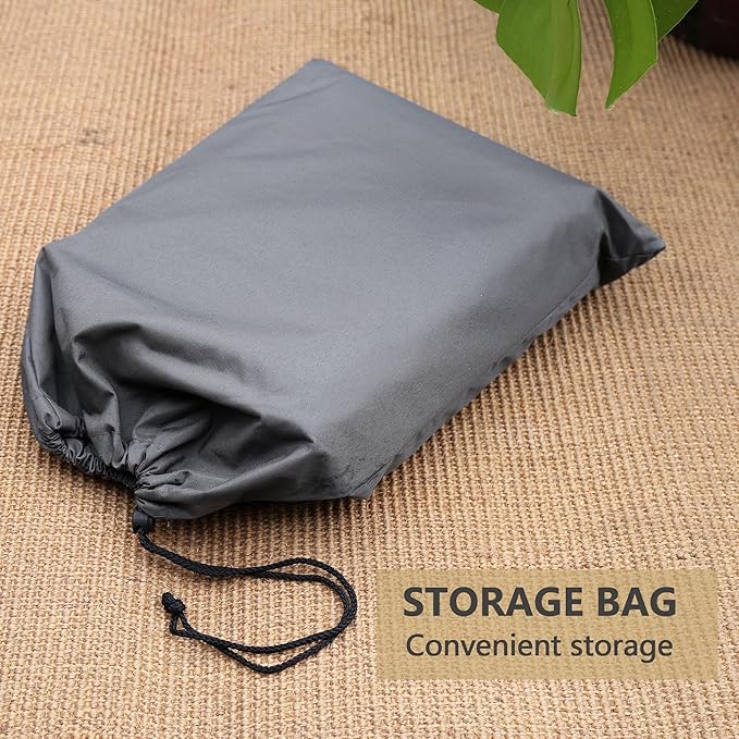 Patio Chair Covers 4 Pack, Outdoor Chair Covers Waterproof 600D Heavy Duty, All-Weather Patio Furniture Covers for Outdoor Swivel Chairs, Lawn Wicker Sofas & Rocking Chairs, Grey