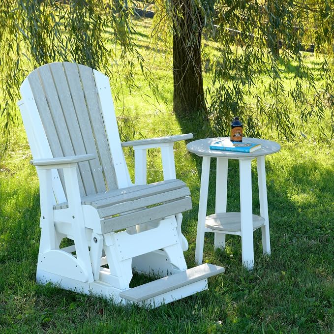 LuxCraft Deluxe End Table 28" Yellow/White