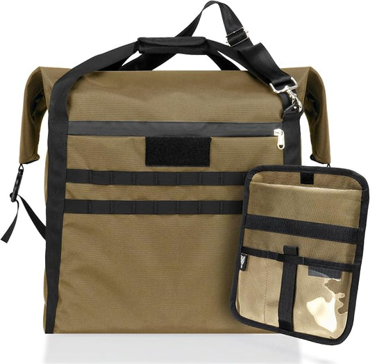 Xtreme Sight Line ~ G CUBƎ 50 Faraday Bag + LITE Faraday Bag Combo for Small to Medium Generators and Electronics ~ Protects Against EMP/CME/EMF/RF ~ Coyote Brown Combo