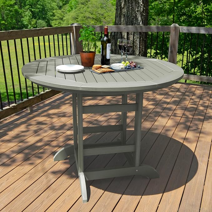 highwood Adirondack 48" Round Counter Height Dining Table, Eucalyptus