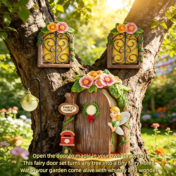 fairy door,fairy door for tree,fairy garden door,fairy garden accessories | fairy door kit,fairy decor,fairy garden accessories outdoor,fairy tree decorations outdoor,fairy door for wall,tree face