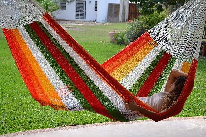 Traditional Mayan Hammock -Habanero Hammock (Large) - Thick Nylon Thread