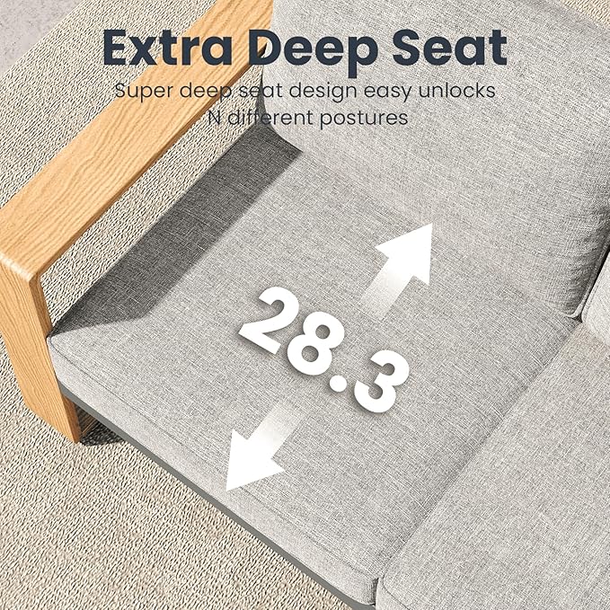 2 Pieces Aluminum Patio Chair Set, Outdoor Conversation Sets with High Backrest Chair for Garden and Backyard