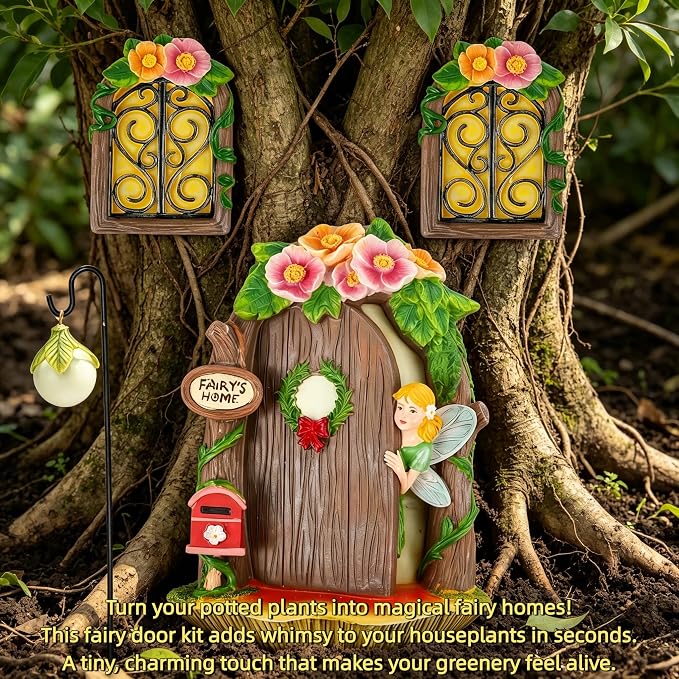 fairy door,fairy door for tree,fairy garden door,fairy garden accessories | fairy door kit,fairy decor,fairy garden accessories outdoor,fairy tree decorations outdoor,fairy door for wall,tree face