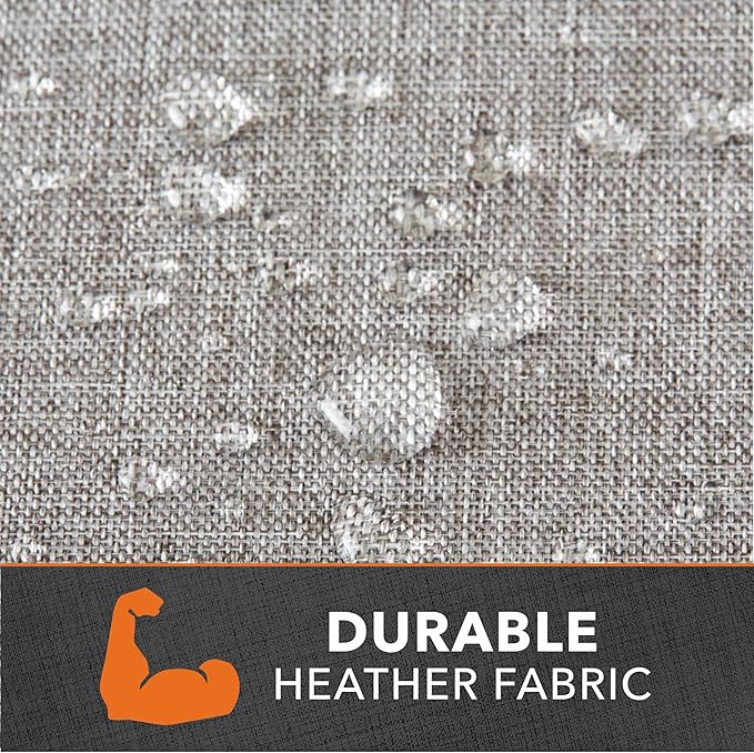 Modern Leisure Garrison Patio Loveseat Cover - Weather-Resistant Fabric - Outdoor Furniture Protection Perfect for Patio, Deck, and Porch - 76" L x 38" W x 38.25" H - Granite