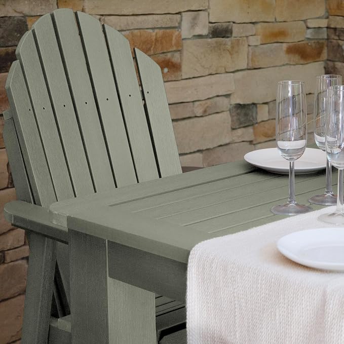 Highwood Hamilton Adirondack 7pc Dining Set, 84" x 42", Dining Height, Eucalyptus