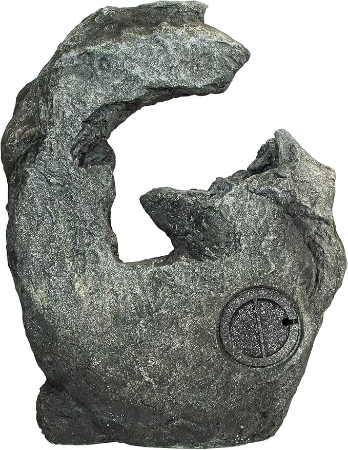 32" Lighted Rock Waterfall Outdoor Garden Water Fountain