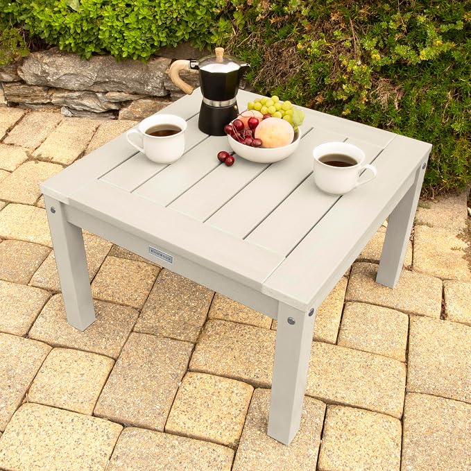 highwood AD-DSST1-WAE Adirondack Side Table, Whitewash