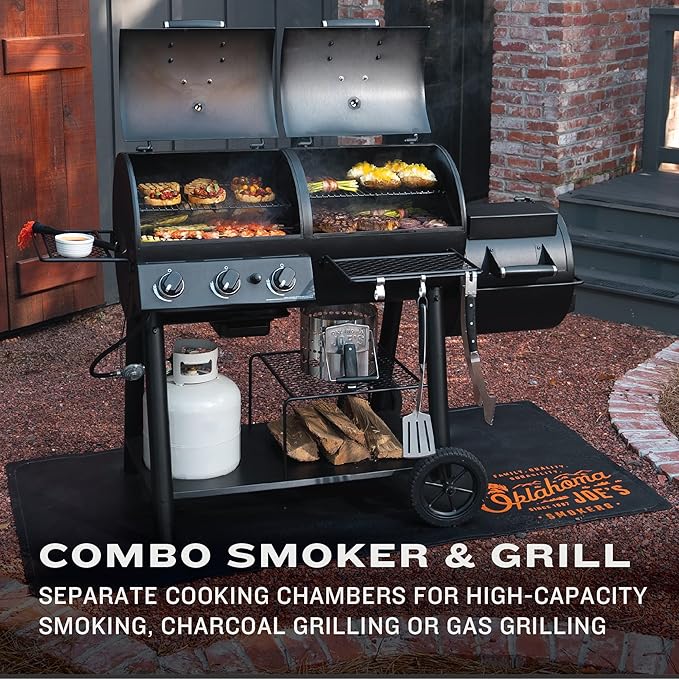 Oklahoma Joe's Canyon Combo DLX Charcoal and Propane Gas Smoker & Grill - 24203005