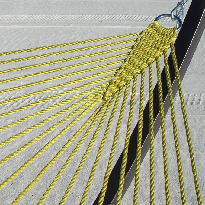 Double Caribbean Hammock - Soft-Spun Polyester - 48 inch (Olive)