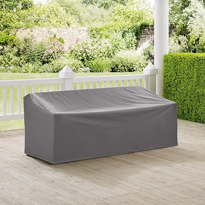 Crosley Furniture Patio Furniture Covers, Waterproof Outdoor Sofa Cover for Backyard, Deck, Gray