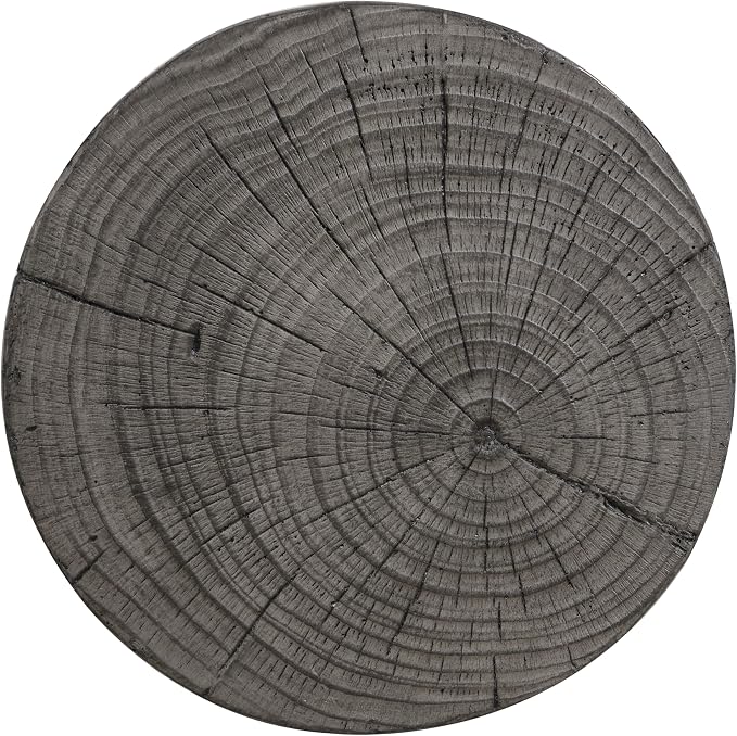 Christopher Knight Home 16.54" H Realistic Wood Vibe MGO Side Table Sculptural Hourglass End Table Indoor Outdoor Living Room Patio Balcony Decor Accent Table