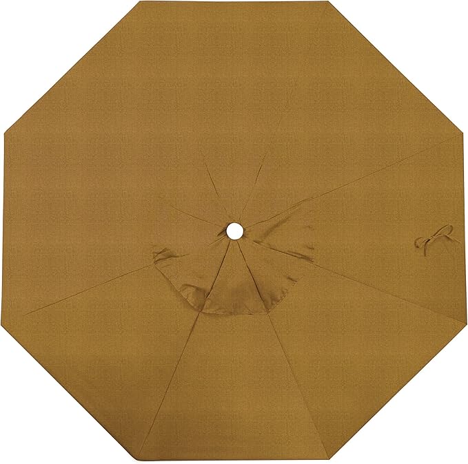 California Umbrella Replacement Canopy Cover in Sunbrella Wheat Umbrella, 9' Round