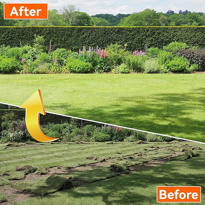 77" Adjustable Bow Rake, Metal Head with 1.1-Inch Thick Stainless Steel Handle, Heavy Duty Garden Rake for Soil Loosening, Leaf Gathering, Lawn Leveling & Yard Management
