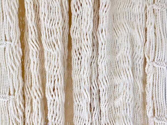 Traditional Maya Hammock -Natural Hammock (Large) - Thick Nylon Thread