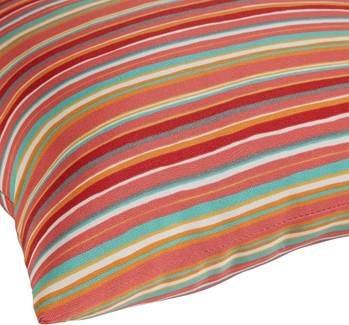 South Pine Porch Outdoor 17-inch Square Accent Pillow, Set of 2, Watermelon