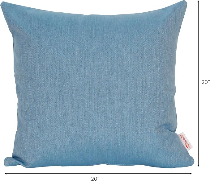 Outdoor/Indoor Sunbrella Throw Pillows Square Set of 2 Pieces 20 inch x 20 inch Cast Horizon - Cover Only, Insert Not Included