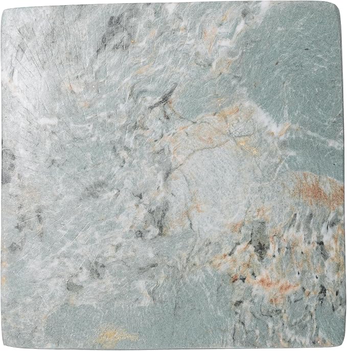 Christopher Knight Home 18.5 Inch Modern Geometric MGO Side Table Hourglass Accent End Table Faux Marble Look Indoor Outdoor Patio Living Room Bedroom