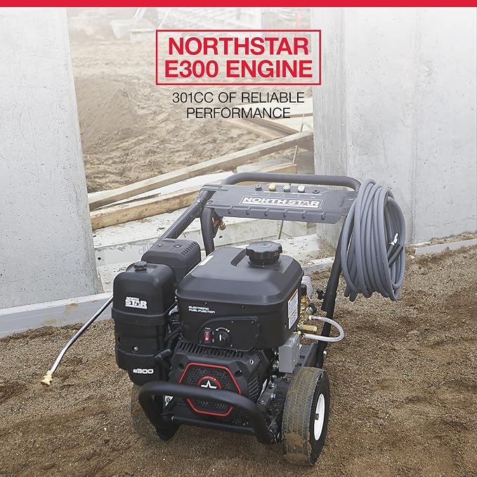 NorthStar Gas Cold Water Pressure Washer, 3600 PSI, 3.0 GPM, NorthStar Engine