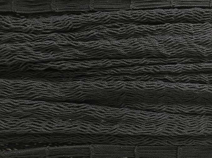 Traditional Mayan Hammock - Hammock Made with Thick Cotton Thread (Black, Medium)
