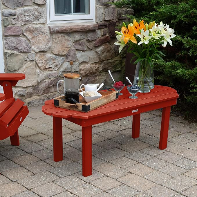 highwood Classic Westport Coffee Table, Rustic Red