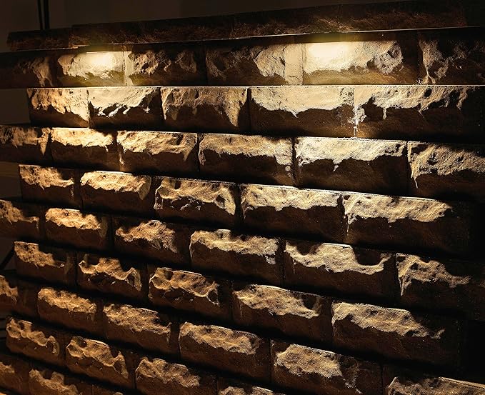 Hinkley Nuvi Small Deck Sconce, Vinyl Alloy, Composite Polycarbonate Lens, Integrated LED, Horizontal Illumination, Sandstone Finish
