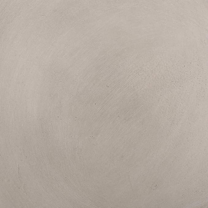 Outdoor Concrete Side Table, Light Gray
