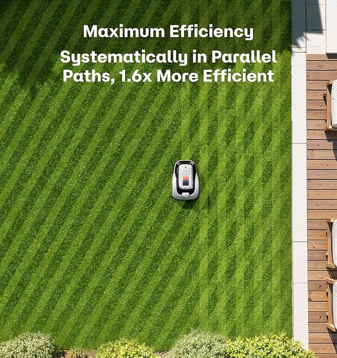 Raccoon 2 SE Robot Mower with 24Pcs Blades, Auto Mapping Robotic Lawnmower for 0.15 Acre with APP Control, Vision Navigation with AI Obstacle Avoidance, Ideal Robot Mower for Small Lawns