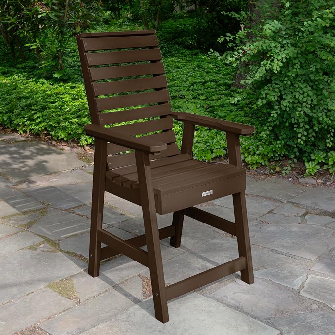 Highwood AD-ST7WL2CO5BA-ACE Weatherly 7pc Rectangular Counter Height Dining Set 84" x 42", Weathered Acorn