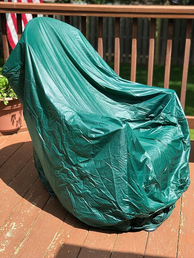 2 Pack: Adirondack Chair Cover from Patio Style Concepts Embossed Vinyl Protect Patio Furniture Green