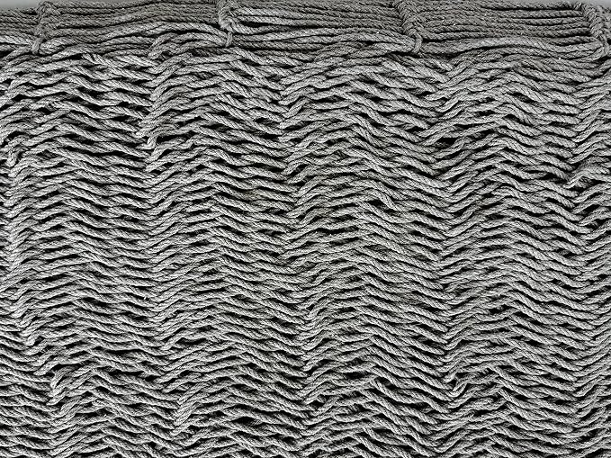 Traditional Mayan Hammock - Hammock Made with Thick Cotton Thread (Gray, Small)