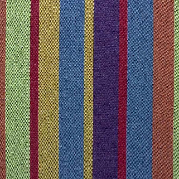 Northlight 32816547 Green 59" x 78" Purple and Yellow Striped Poly Cotton Hammock