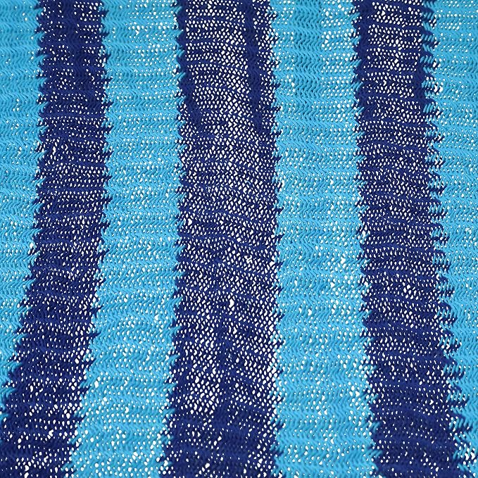 Sunnydaze Deluxe Handwoven American Style Cotton Hammock -770-Pound Weight Capacity - Blue