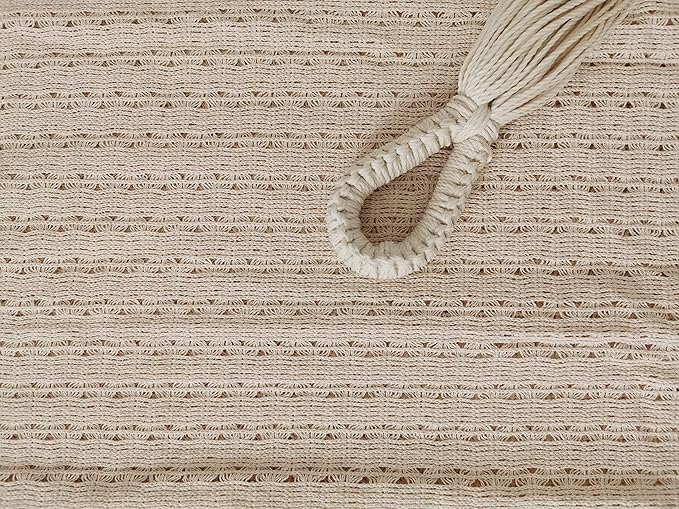 Traditional Mayan Hammock - Fresh Cotton Fabric Hammock (Medium)