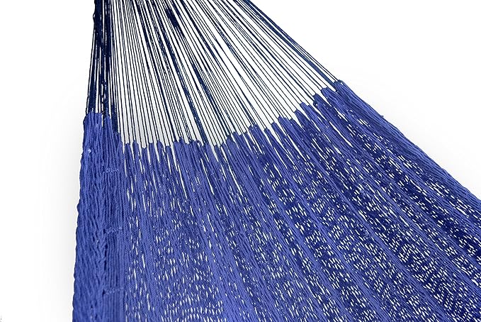 HAMMOCKS RADA.- Thicker Cotton String - Mayan Style (Dark Blue)