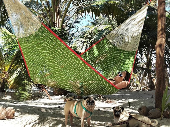 Traditional Mayan Hammock -Nopales Hammock (Small) - Thick Nylon Thread