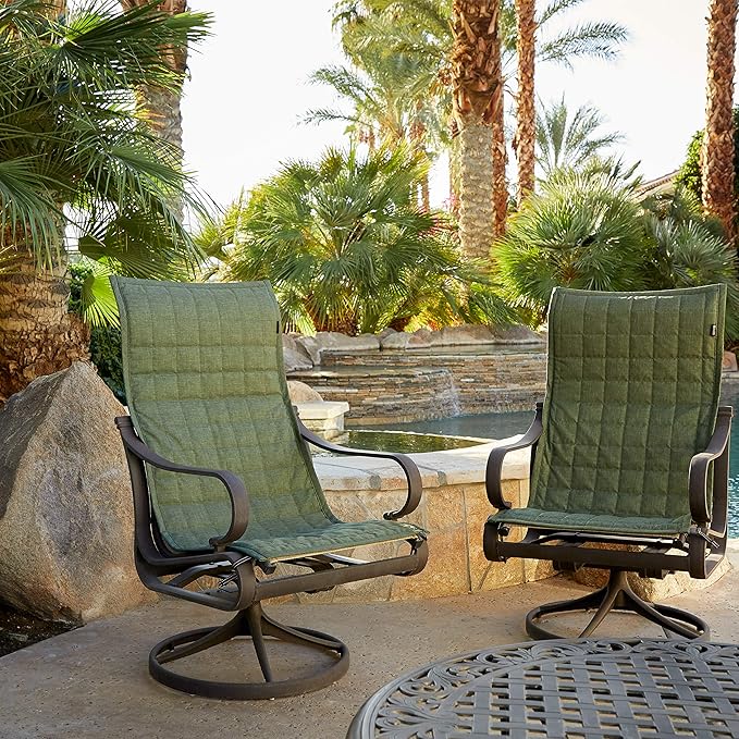 Classic Accessories Montlake Water-Resistant 45 Inch Patio Chair Slipcover, Heather Fern, Patio Furniture Covers