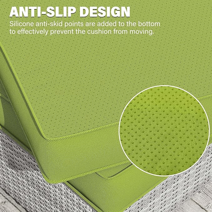 8 pcs Outdoor Cushion Slipcovers Outdoor Patio Cushions Covers Replacement Waterproof with Zipper w/3 Seat Cushion Covers and 5 Backrest Pillow Covers, Covers Only