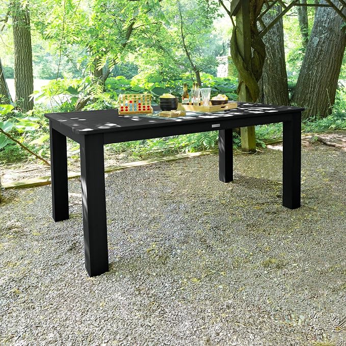 Highwood AD-CTB47-BKE Lehigh and Weatherly Rectangular Counter Height Dining Table, 42 x 72", Black