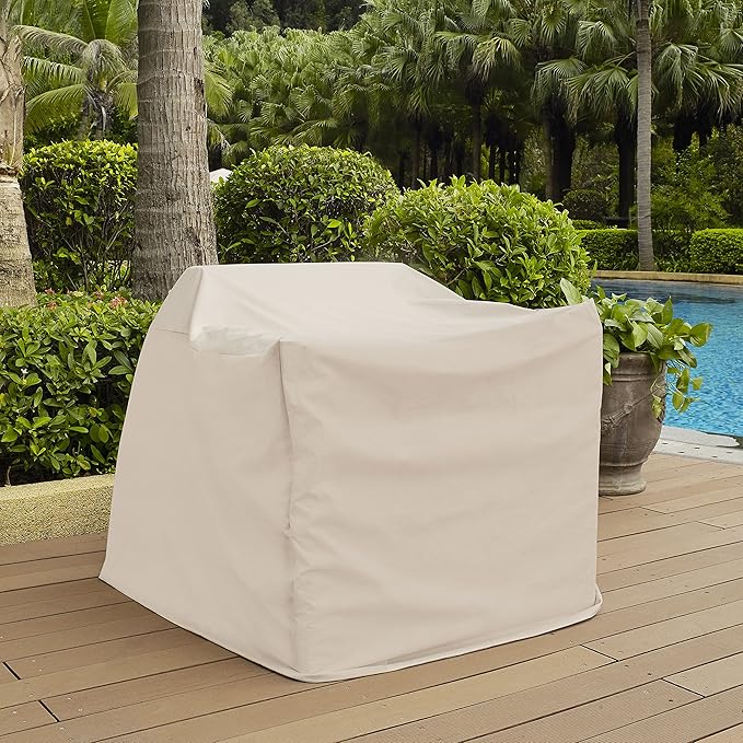 Crosley Furniture Patio Furniture Covers, Waterproof 3-Piece Cover Set for Outdoor Chairs and Coffee Table, Tan