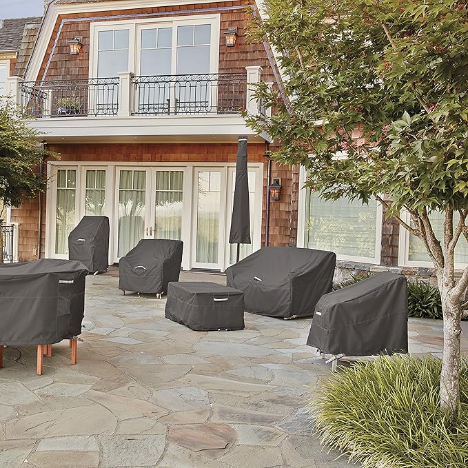 Classic Accessories Ravenna Water-Resistant 104 Inch Deep Seated Patio Loveseat Cover, Patio Furniture Covers