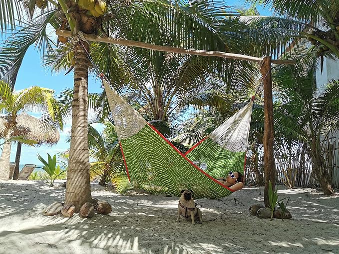 Traditional Mayan Hammock -Nopales Hammock (Small) - Thick Nylon Thread