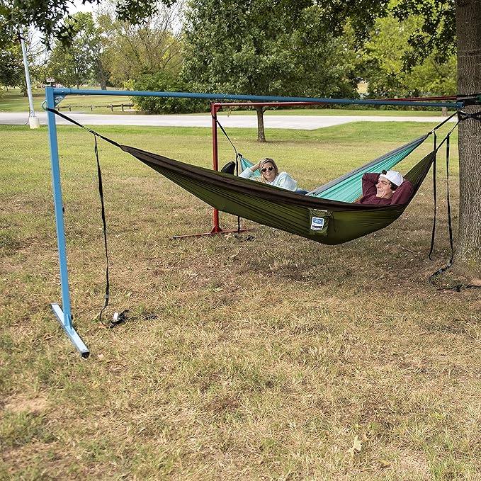 Equip Single Point Portable Hammock Stand - Perfect for Lounging & Camping Hammocks - Hang Around & Enjoy The Outdoors - Up to 400lbs Capacity