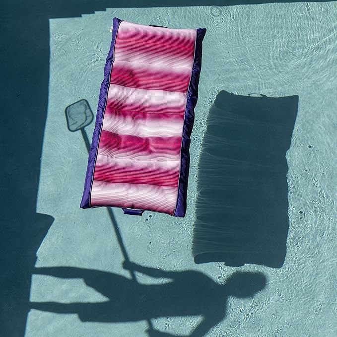 Big Joe Kona Hammock No Inflation Needed Pool Lounger with Headrest, Quick Draining Fabric, 4 feet Big