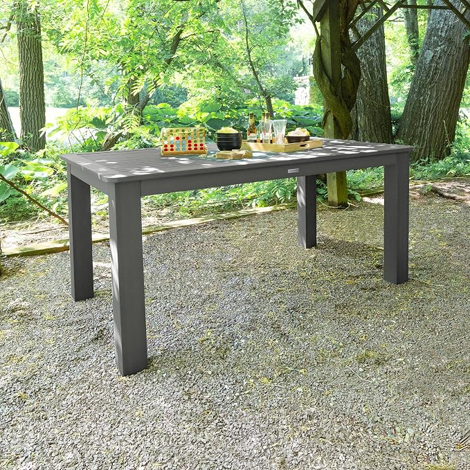 Highwood AD-CTB47-CGE Lehigh and Weatherly Rectangular Counter Height Dining Table, 42 x 72", Coastal Teak