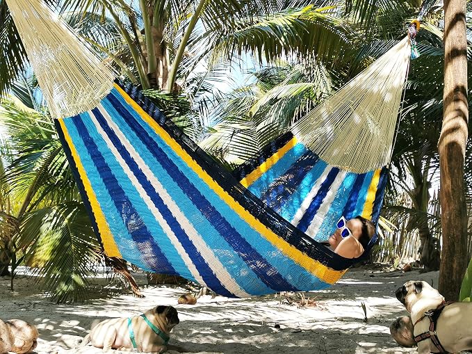 Traditional Mayan Hammock -Cancun Hammock (Medium) - Thick Nylon Thread
