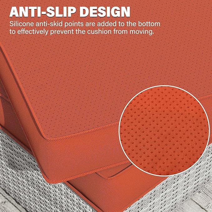 8 pcs Outdoor Cushion Slipcovers Outdoor Patio Cushions Covers Replacement Waterproof with Zipper w/3 Seat Cushion Covers and 5 Backrest Pillow Covers, Covers Only