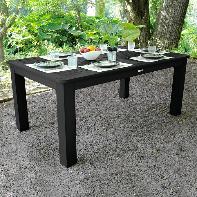 highwood Lehigh and Weatherly Rectangular Height Dining Table, 42 x 72, Black